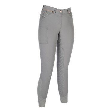 Broek HKM Rosegold Sparkle Style 1/1 met silicone Broek HKM Rosegold Sparkle Style 1/1 met silicone