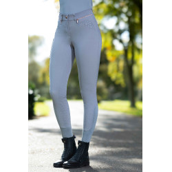 Pantalon HKM Rosegold Sparkle Style 1/1 en silicone Gris / or rose Pantalon HKM Rosegold Sparkle Style 1/1 en silicone Gris / or rose