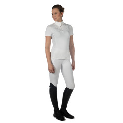 Wedstrijdpolo HKM Skadi met korte mouwen voor dames Wit Wedstrijdpolo HKM Skadi met korte mouwen voor dames Wit