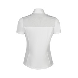 Polo de concours HKM Skadi manches courtes femme Blanc