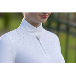 Wedstrijdpolo HKM Skadi met korte mouwen voor dames Wit Wedstrijdpolo HKM Skadi met korte mouwen voor dames Wit