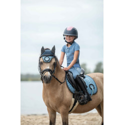 Polo HKM Claire Bleu gris