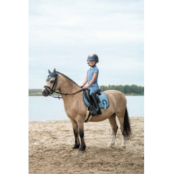 Polo HKM Claire Bleu gris