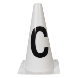 Pistepylonen HKM Dressuur Hobby Horsing Wit