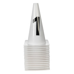 Pistepylonen HKM Sauter Hobby Horsing Wit