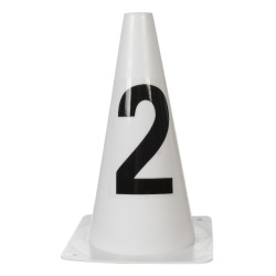 Pistepylonen HKM Sauter Hobby Horsing Wit