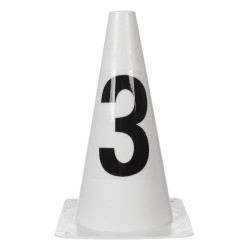 Pistepylonen HKM Sauter Hobby Horsing Wit