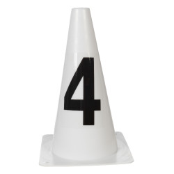 Pistepylonen HKM Sauter Hobby Horsing Wit