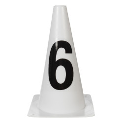 Pistepylonen HKM Sauter Hobby Horsing Wit