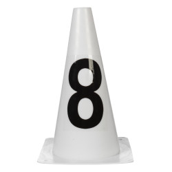 Pistepylonen HKM Sauter Hobby Horsing Wit