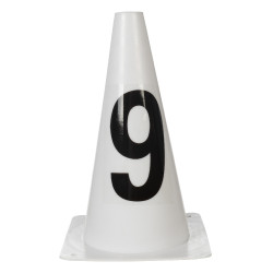 Pistepylonen HKM Sauter Hobby Horsing Wit