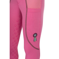 Legging HKM Claire fond 1/1 en silicone Rose Legging HKM Claire fond 1/1 en silicone Rose