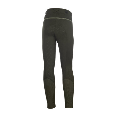 HKM Claire legging volledig siliconezitvlak 1/1 Grijsgroen