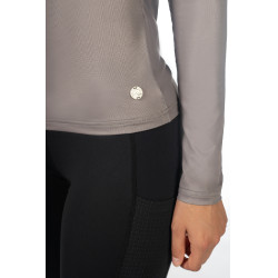 T-Shirt fonctionnel HKM Summer Milano II Taupe Marron