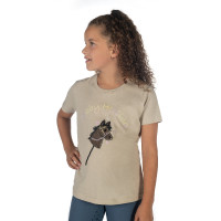 T-shirt HKM Hobby Horsing Regenboog Beige