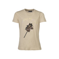 T-shirt HKM Hobby Horsing Regenboog Beige