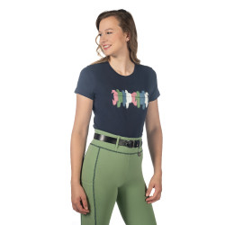 T-Shirt HKM Mirror Bleu foncé