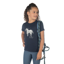 T-Shirt HKM Sparkle Donkerblauw