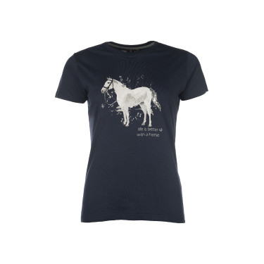 T-Shirt HKM Sparkle Donkerblauw