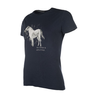 T-Shirt HKM Sparkle Donkerblauw