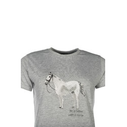 T-Shirt HKM Sparkle Gris chiné