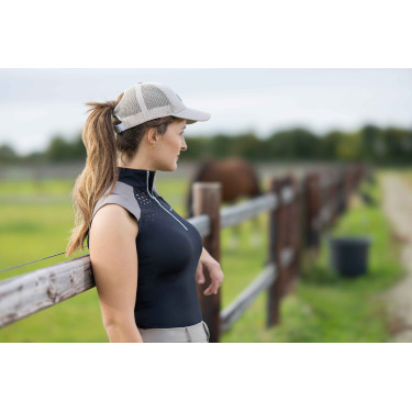 Top fonctionnel HKM Amalfi Noir / taupe