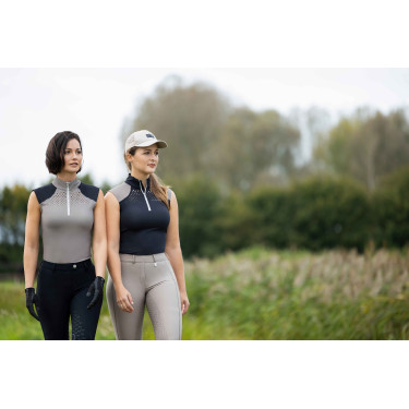 Top functioneel HKM Amalfi Zwart / taupe Top functioneel HKM Amalfi Zwart / taupe