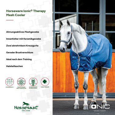 Couverture Horseware Ionic Therapy Mesh Cooler Couverture Horseware Ionic Therapy Mesh Cooler