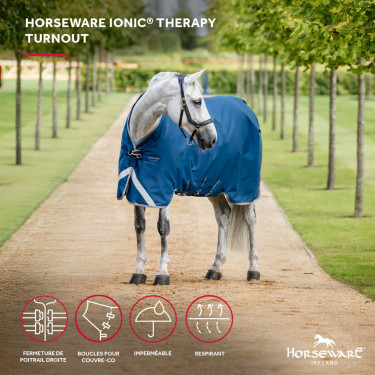 Couverture Horseware Ionic Therapy Turnout 100g Couverture Horseware Ionic Therapy Turnout 100g