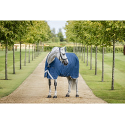 Horseware Ionic Therapy Turnout 100g deken Bleu imperial / argent /Marine Blauw Horseware Ionic Therapy Turnout 100g deken Bleu imperial / argent /Marine Blauw