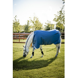 Couverture Horseware Ionic Therapy Turnout 100g Bleu imperial / argent / marine Couverture Horseware Ionic Therapy Turnout 100g Bleu imperial / argent / marine