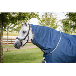 Couverture Horseware Ionic Therapy Turnout 100g Bleu imperial / argent / marine Couverture Horseware Ionic Therapy Turnout 100g Bleu imperial / argent / marine