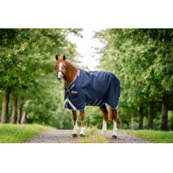 Horseware Rambo 1680D Turnout 250g VL deken Marine / onweer / zilvergrijs Marineblauw Horseware Rambo 1680D Turnout 250g VL deken Marine / onweer / zilvergrijs Marineblauw