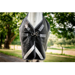 Horseware Rambo 1680D Turnout 450g VL deken Zwart / storm / zilvergrijs