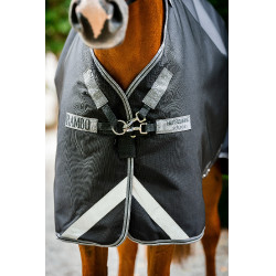 Horseware Rambo 1680D Turnout 450g VL deken Zwart / storm / zilvergrijs