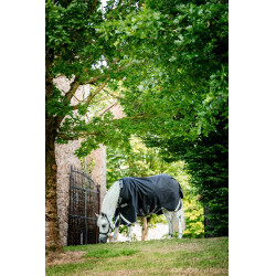 Horseware Rambo 1680D Turnout 50g deken Zwart / storm / zilvergrijs