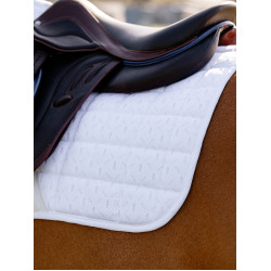 Tapis de selle LeMieux Square de Eurojump Self-Cool 3D Blanc Tapis de selle LeMieux Square de Eurojump Self-Cool 3D Blanc