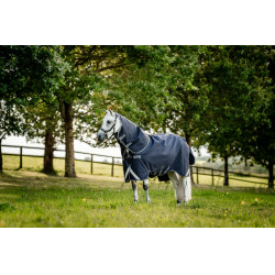Horseware Rambo 1680D Turnout Plus 100g deken Marine / onweer / zilvergrijs Marineblauw