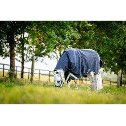 Horseware Rambo 1680D Turnout Plus 100g deken Marine / onweer / zilvergrijs Marineblauw
