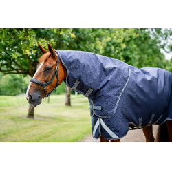 Horseware Rambo Duo Ripstop Plus Turnout Bundel (100g + 100g + 200g) Marine / onweer / zilvergrijs Marineblauw