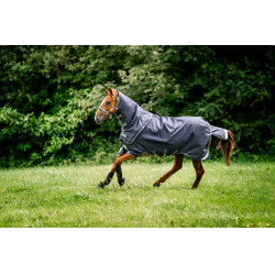 Horseware Rambo Duo Ripstop Plus Turnout Bundel (100g + 100g + 200g) Marine / onweer / zilvergrijs Marineblauw