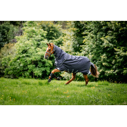 Horseware Rambo Duo Ripstop Plus Turnout Bundel (100g + 100g + 200g) Marine / onweer / zilvergrijs Marineblauw