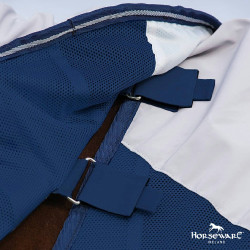 Couverture Horseware Rambo Summer Series V-Front Marine / gris Bleu Couverture Horseware Rambo Summer Series V-Front Marine / gris Bleu