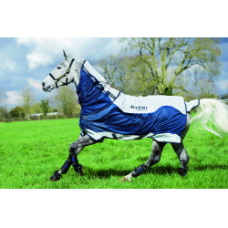 Couverture Horseware Rambo Summer Series V-Front Marine / gris Bleu Couverture Horseware Rambo Summer Series V-Front Marine / gris Bleu