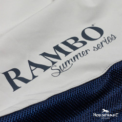 Couverture Horseware Rambo Summer Series V-Front Marine / gris Bleu Couverture Horseware Rambo Summer Series V-Front Marine / gris Bleu