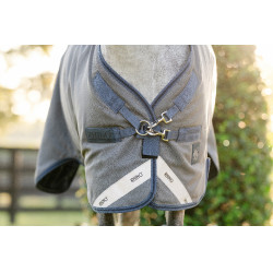 Couverture Horseware Rhino Hexstop Plus Poney Turnout 0g Gris / indigo / marine