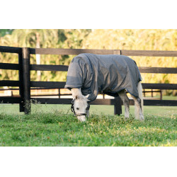 Horseware Rhino Hexstop Plus Pony Turnoutdeken 100g Grijs / indigo / marineblauw