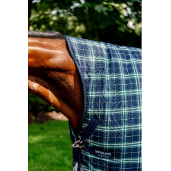Couverture Horseware Rhino Wug Turnout 0g 100D Hunter check / marine / vert Motifs