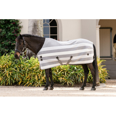 Couverture polaire Horseware Newmarket Poney Fleece Cooler Charbon de bois witney Gris