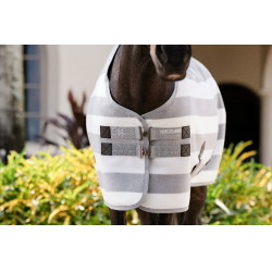 Couverture polaire Horseware Newmarket Poney Fleece Cooler Charbon de bois witney Gris